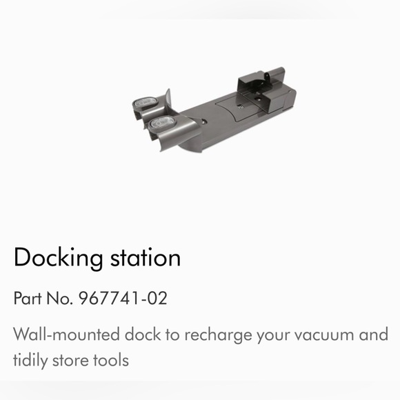 Dyson V8 Cordless Wall Mount Charging Base Dock Station / Charger - Picture 3 of 3